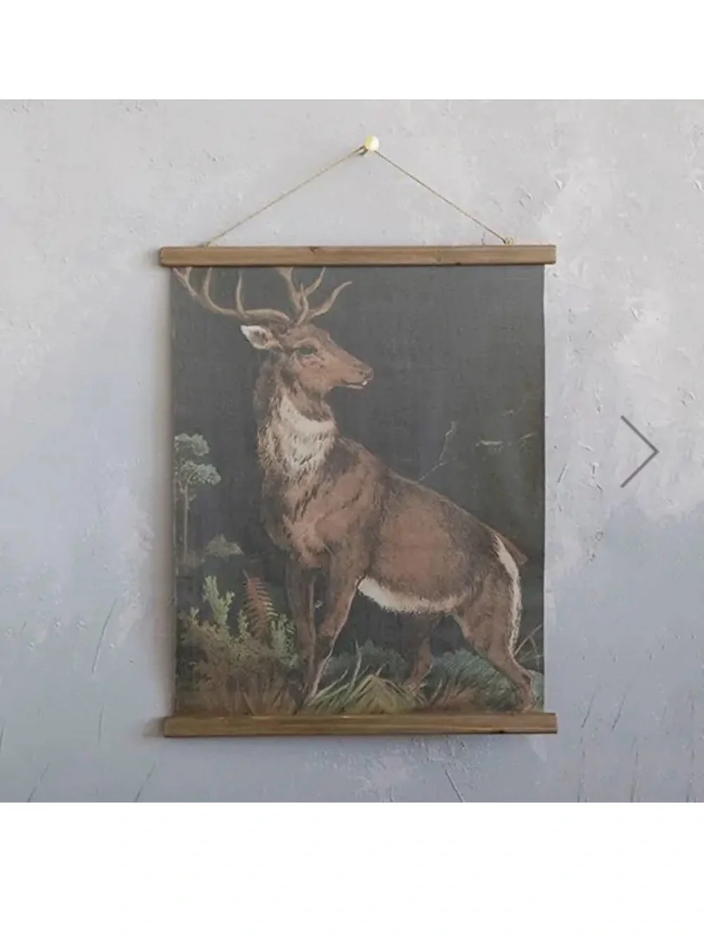 STAG DEER CANVAS HANGING SCROLL